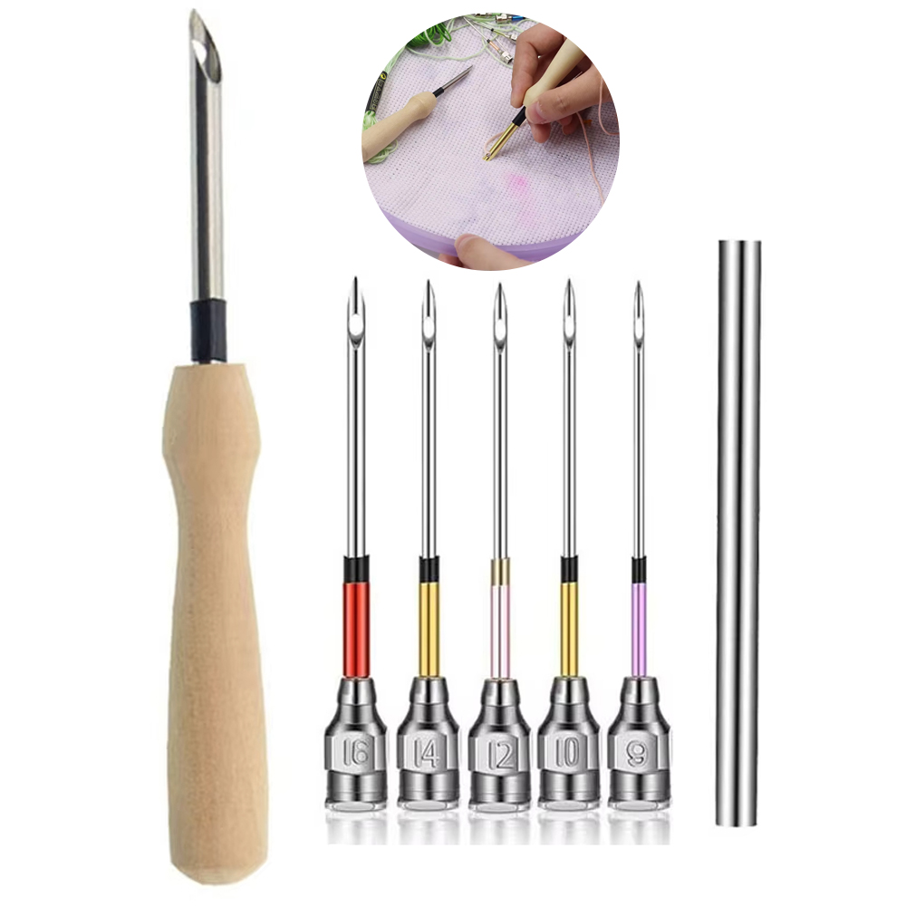 Punch Needle Handle - 1 conjunto kit de ferramentas de
