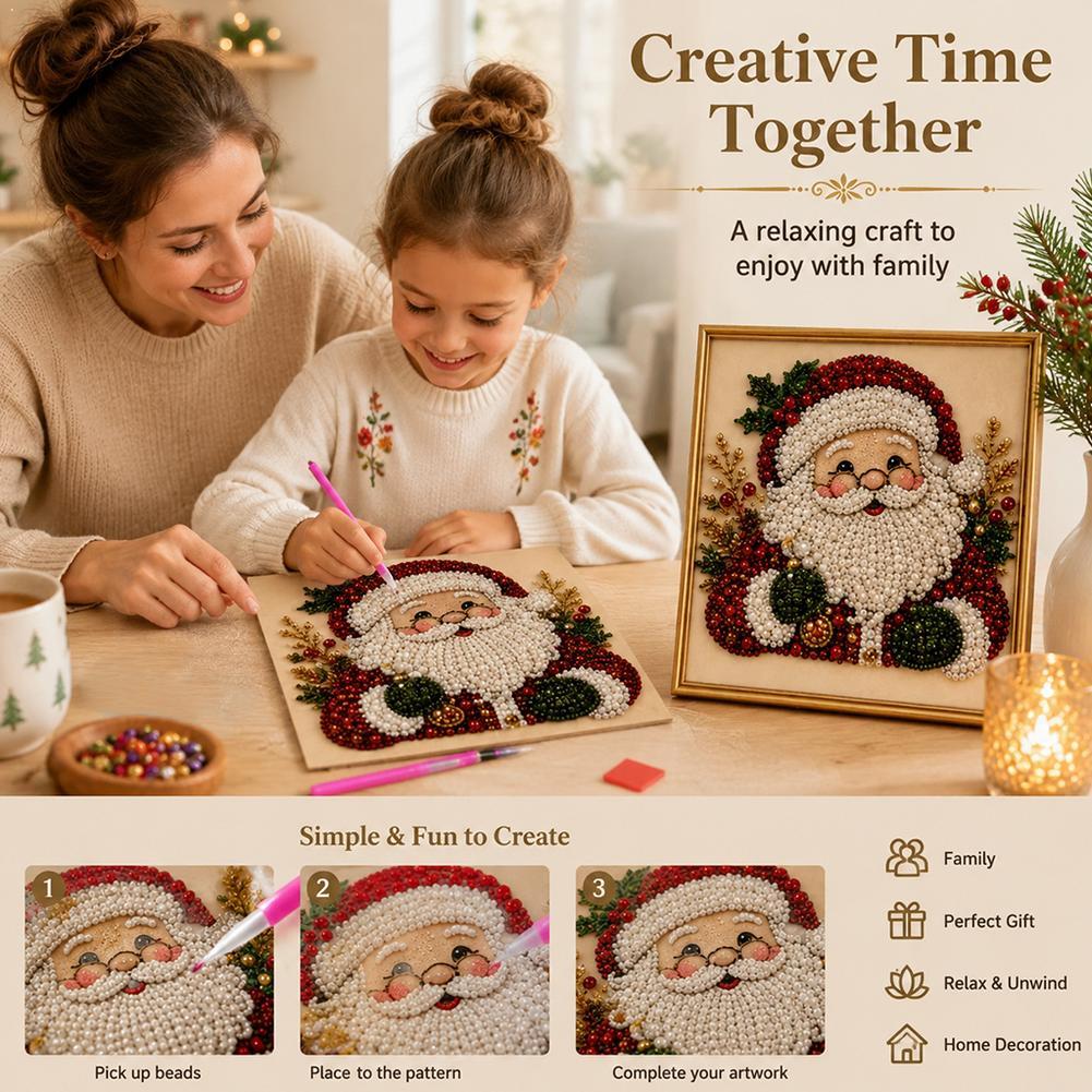 Embroidery Frame - Kit de Arte com Pérolas DIY