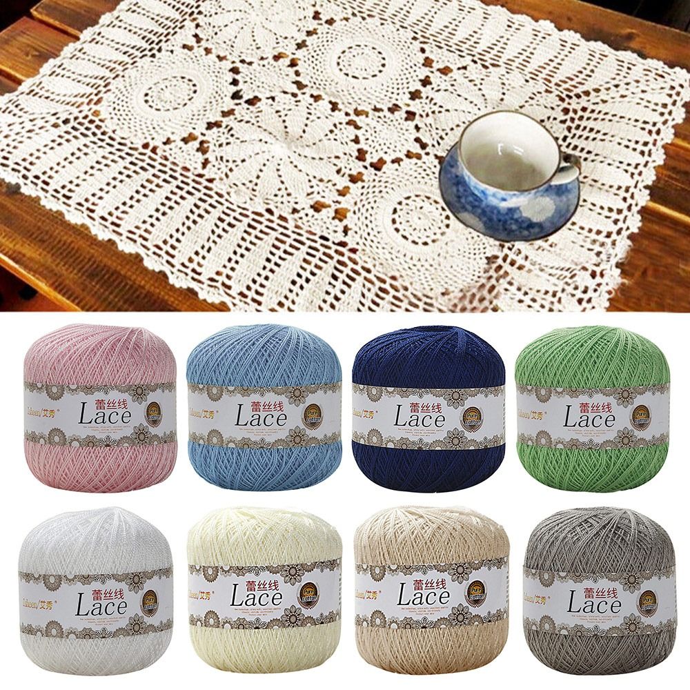 Embroidery Thread Yarn - Fio De Renda De Algodão Macio,
