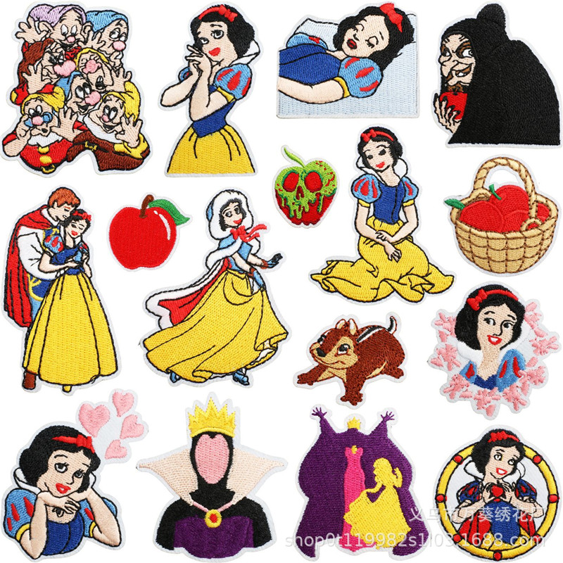 Embroidery Patches - 15 pçs neve princesa bordado remendos