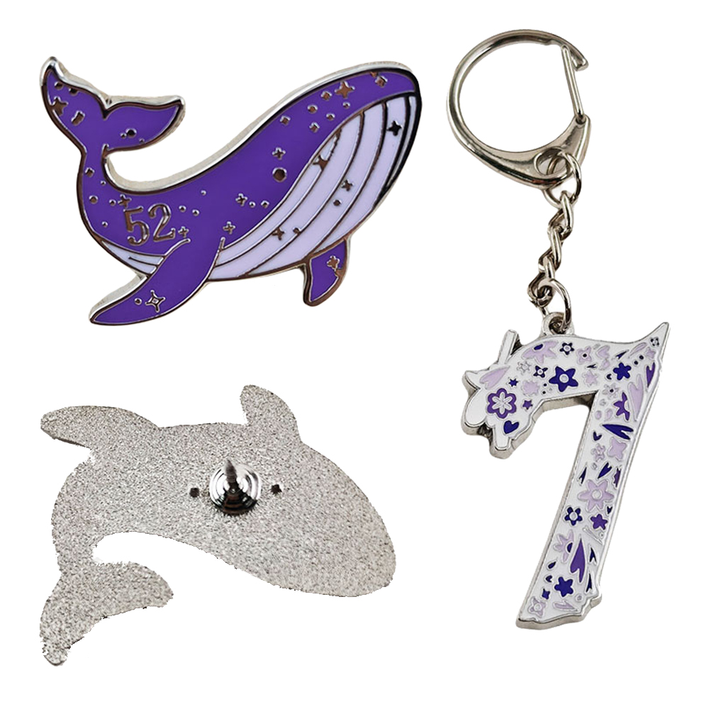 Embroidery Whale - Kpop ARMY 52 Hertz Pin de