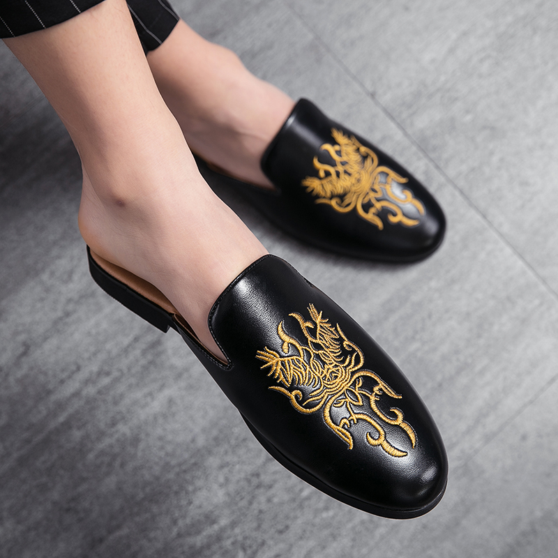 Embroidery On Leather - Sapatos de bordado de verão para