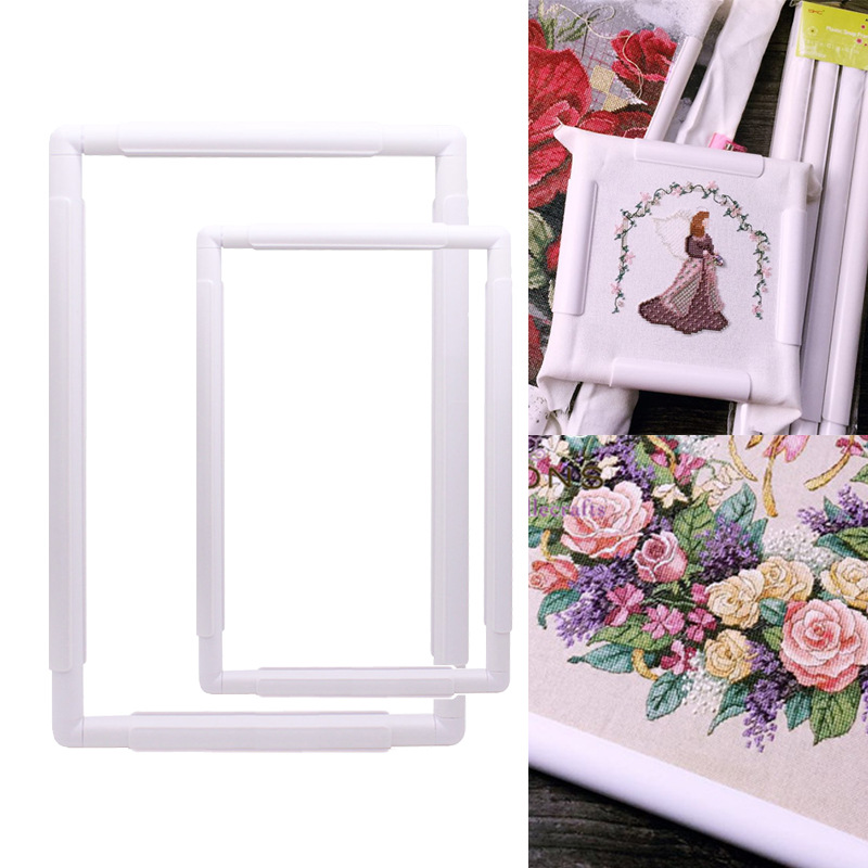Embroidery Hoop Square - Conjunto de quadro de bordado de