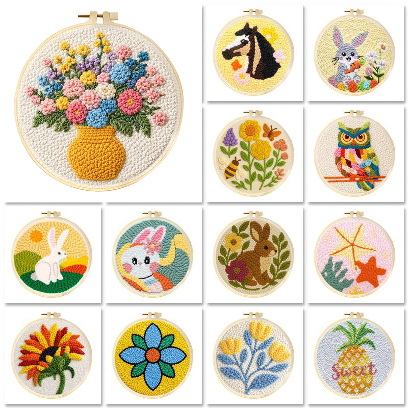 Embroidery Hoop Square - Kits de Agulha Mágica DIY com