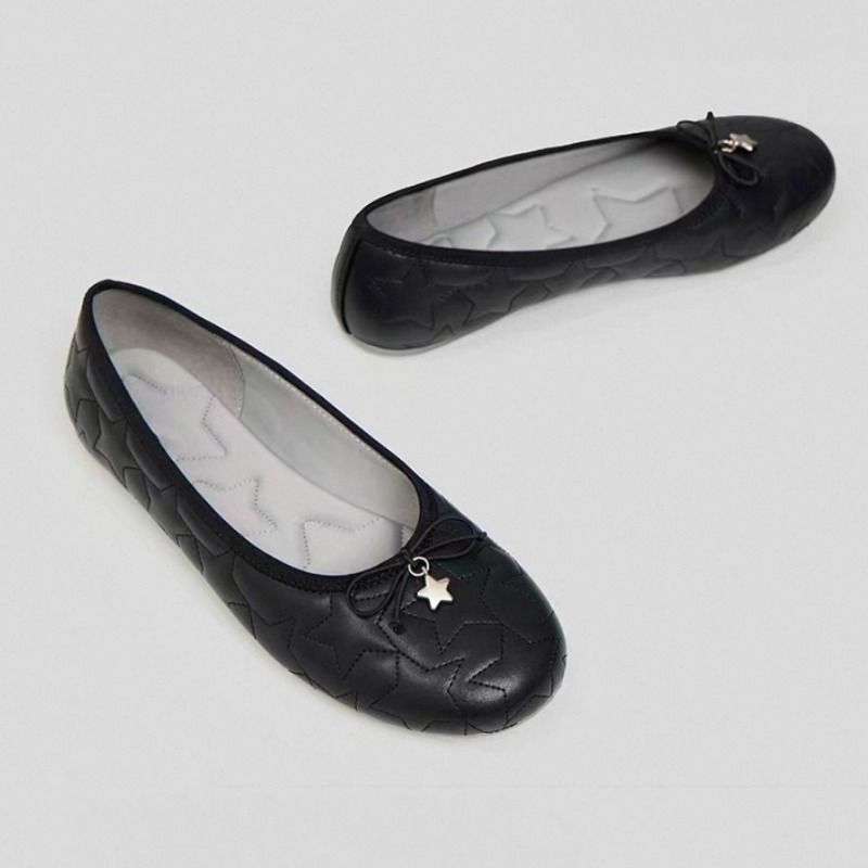 Embroidery Flat Shoes - Sapatilhas de Ballet com Laços -