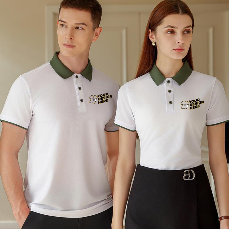 Embroidery Men Shirt - Camisa polo Color Block – Impressão
