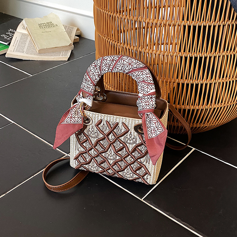 Embroidery Font - Mini bolsa portátil requintada, novo estilo