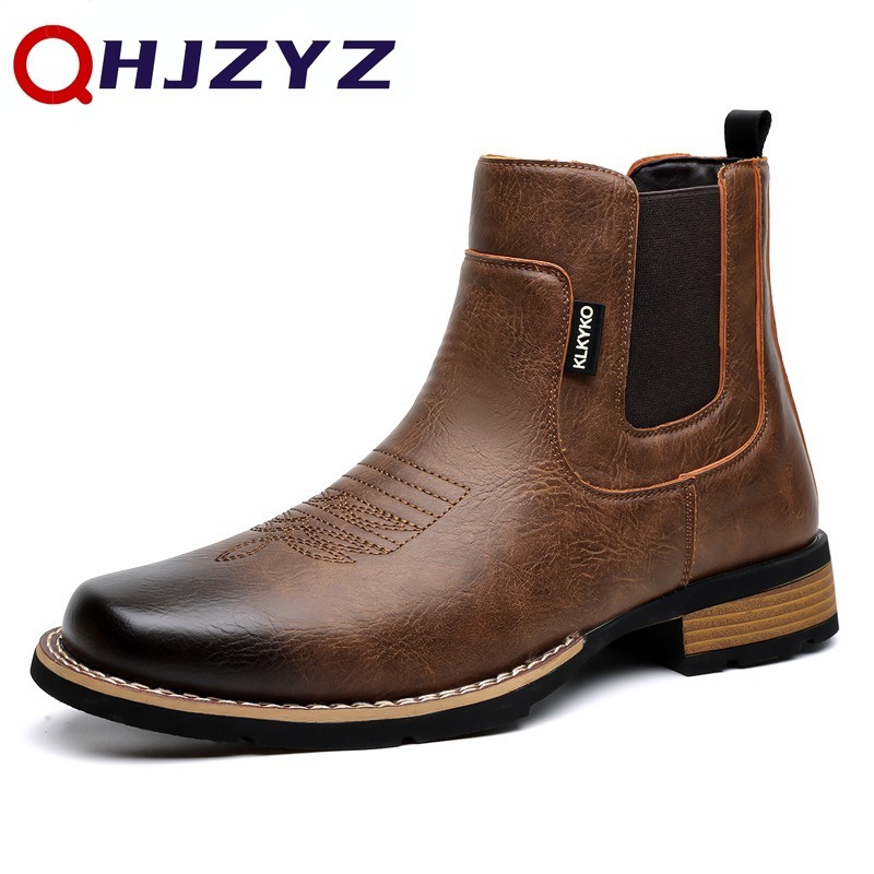 Embroidery On Leather - Botas Masculinas 2026: Bota Chelsea de