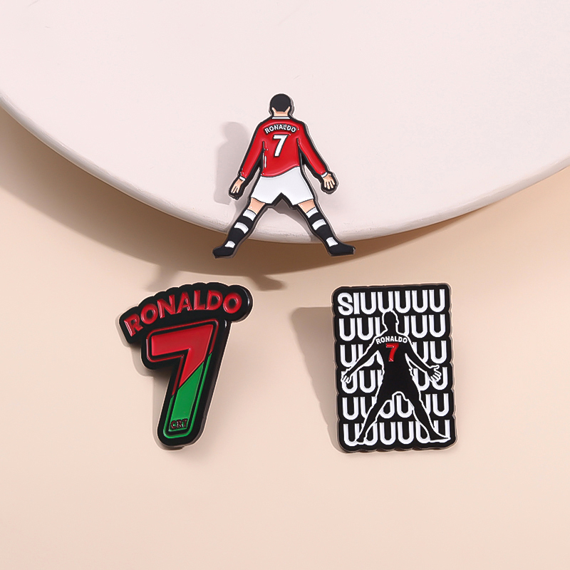 Embroidery Initials - Pinos esmaltados de personagem de jogador