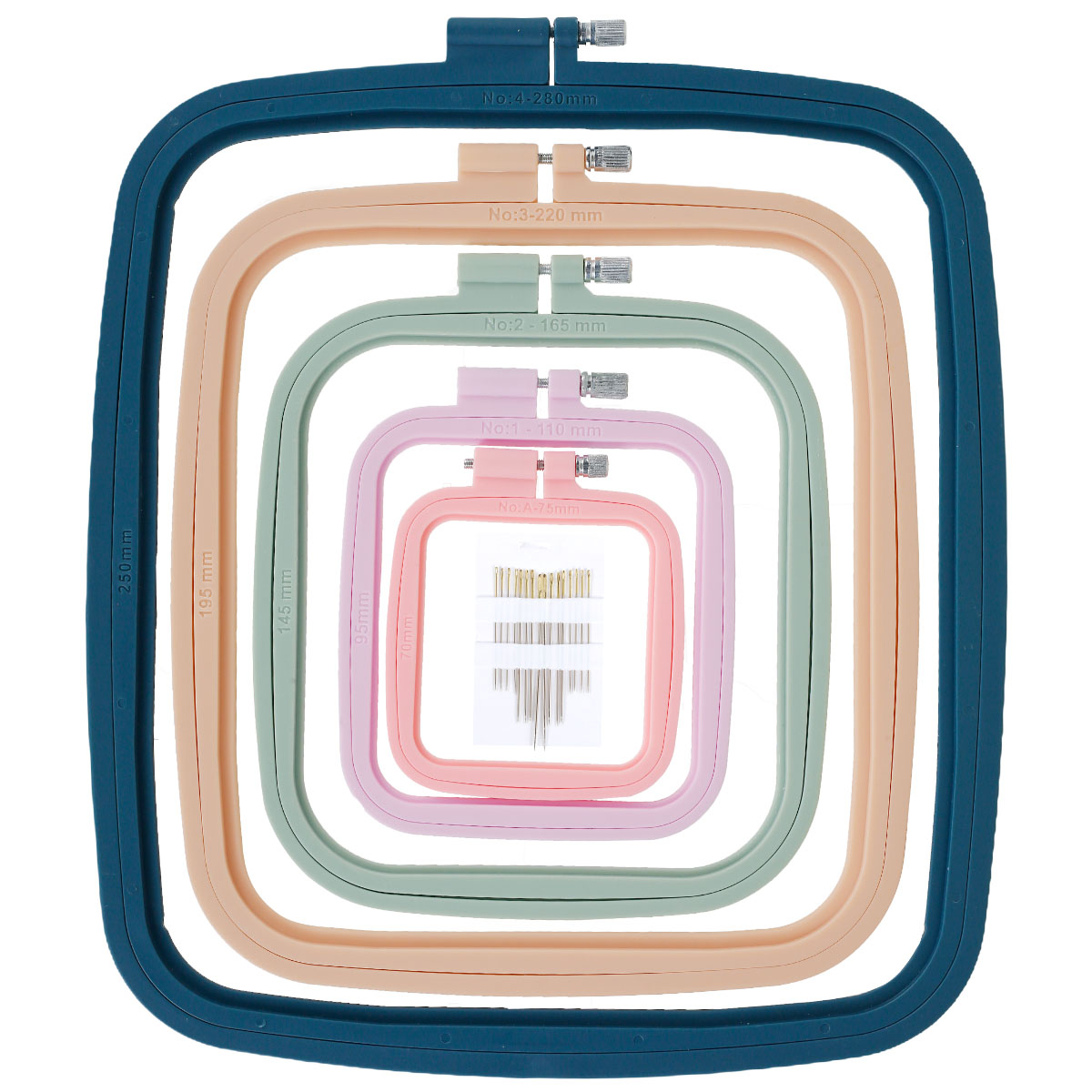 Embroidery Hoop Square - 4/5 pçs aros de bordado quadrado