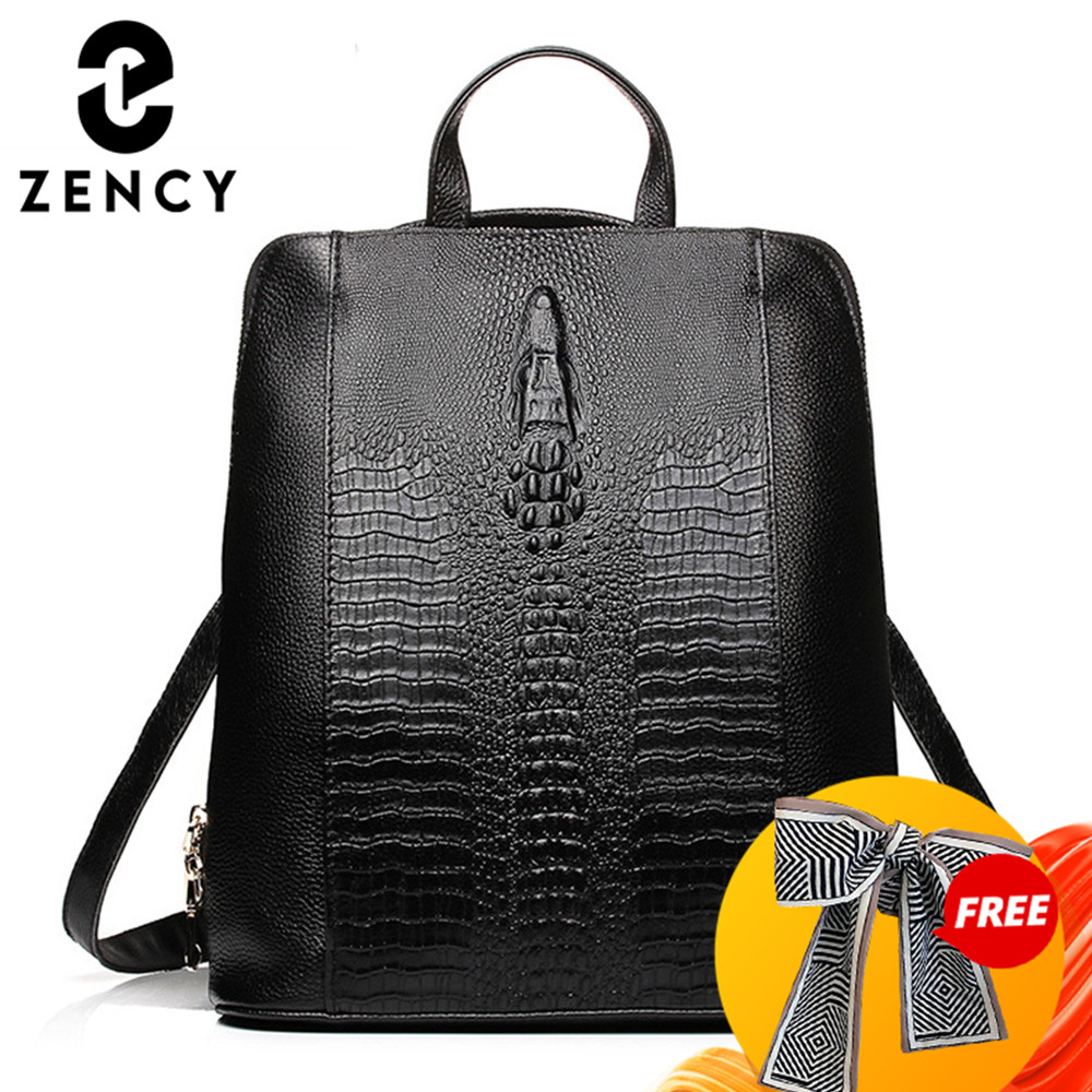 Embroidery On Leather - Mochila Feminina Zency de Couro de