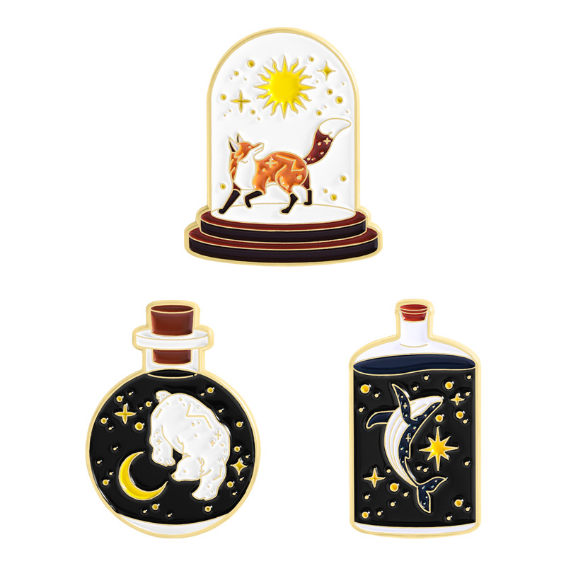 Pins de Esmalte de Animais da  - Embroidery Whale avaliação e preço