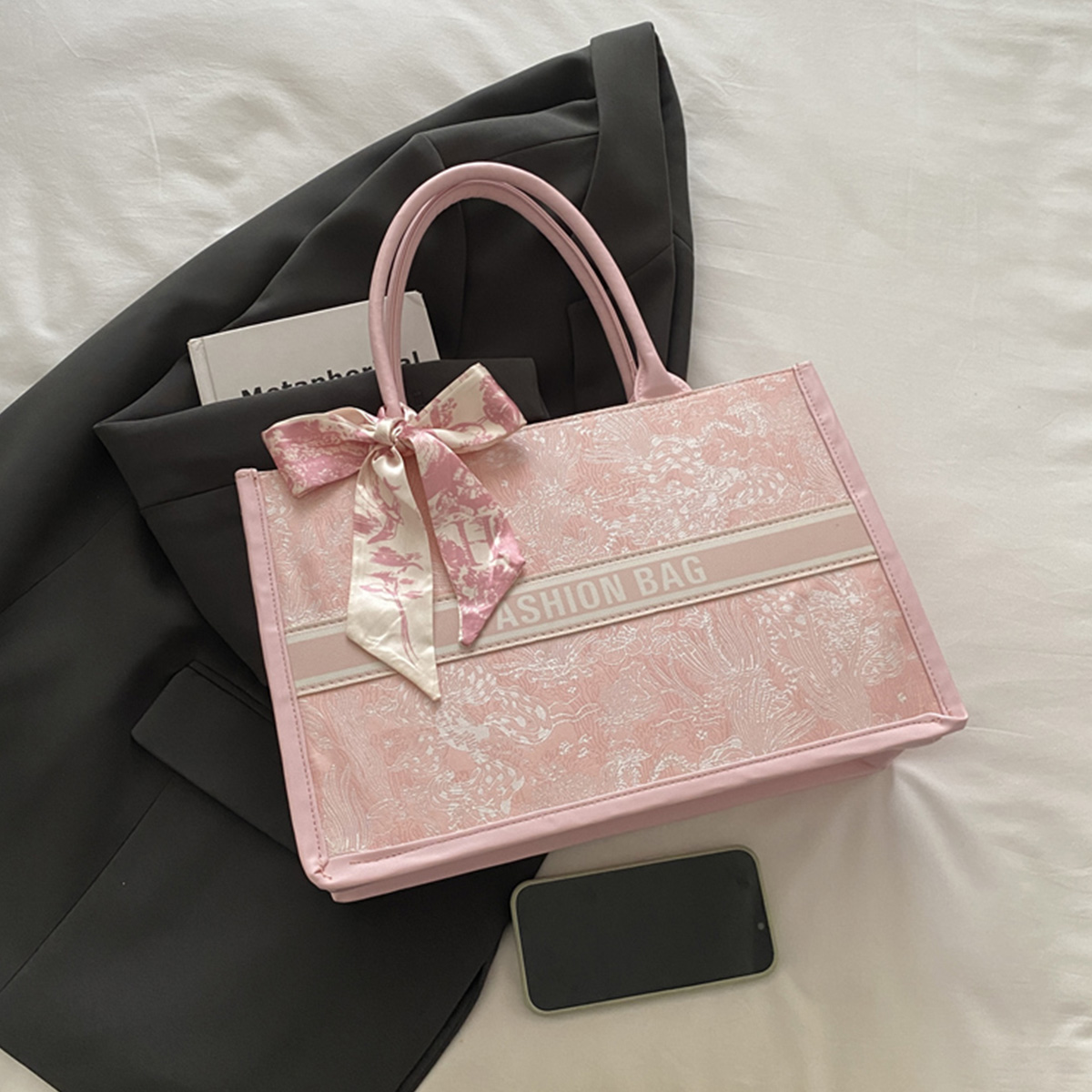Bolsa Tote Feminina Luxuosa e  - Embroidery On Leather avaliação e preço
