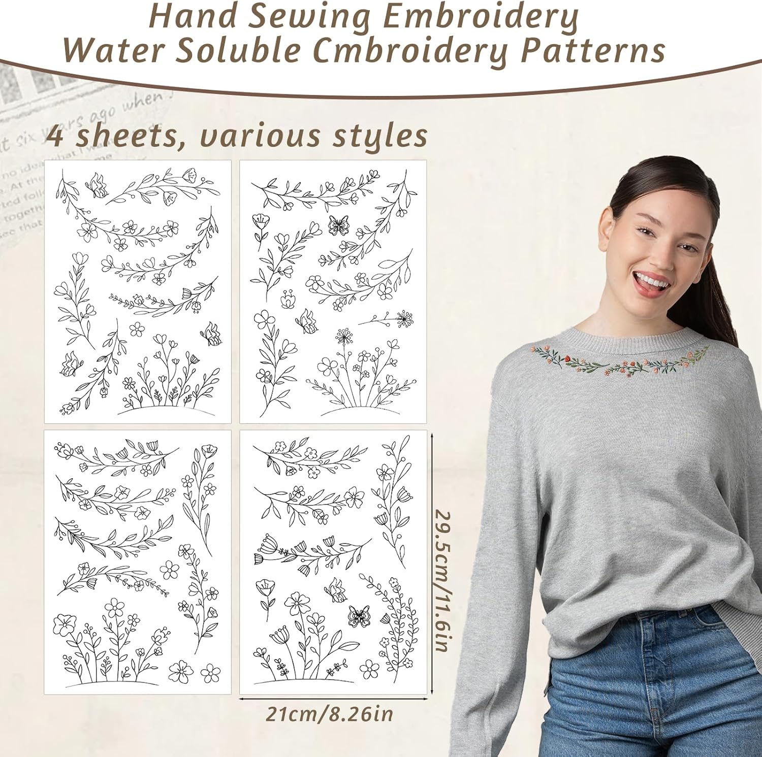 Papel de Bordado Solúvel em Ág - Embroidery Sheet avaliação e preço