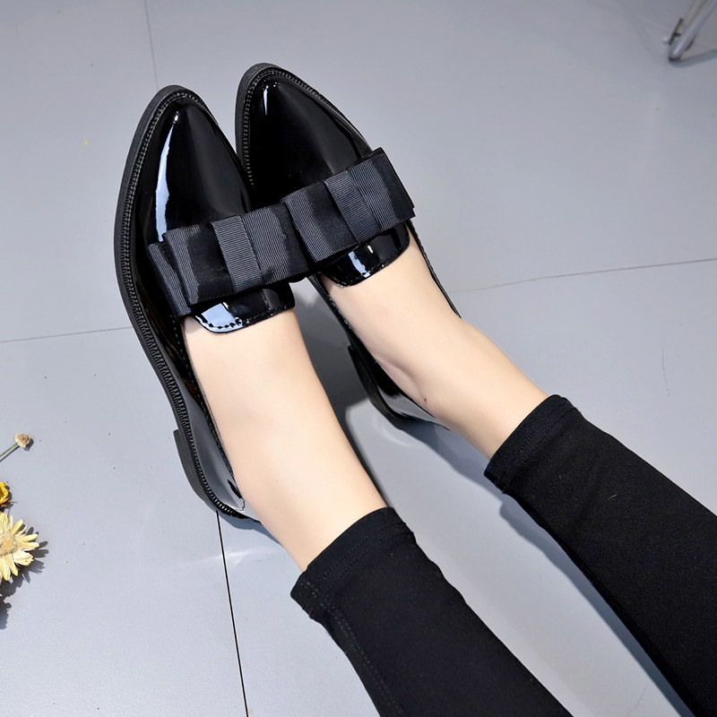 Sapatos de Couro Sintético Pre - Embroidery Flat Shoes avaliação e preço