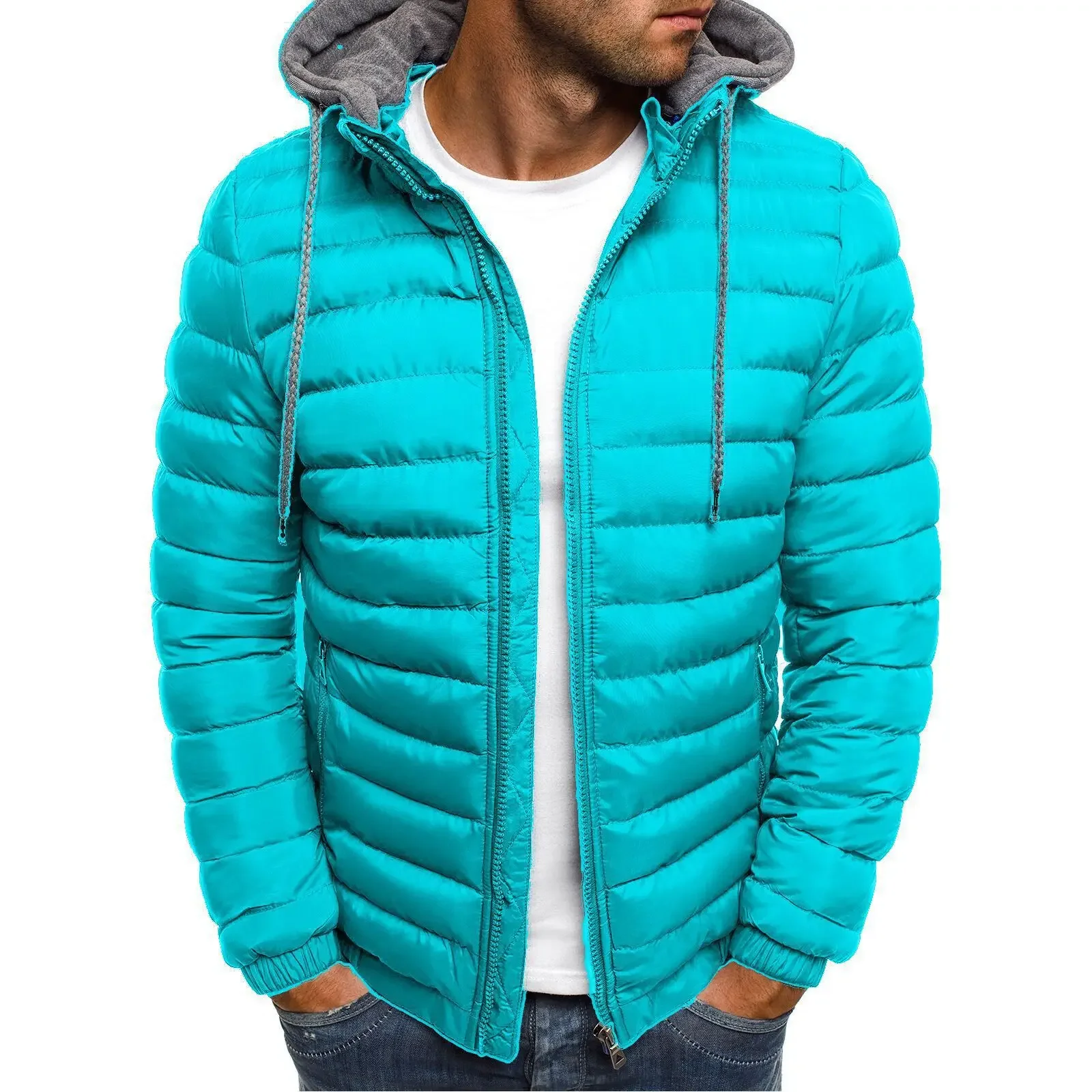 Casaco Parka Masculino de Algo - Embroidery Zip Up Hoodie avaliação e preço
