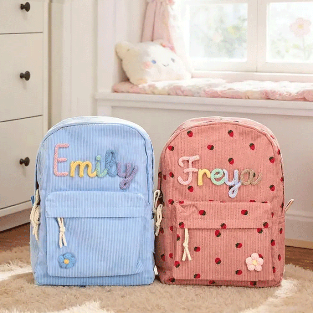 Mochila personalizada para vol - Embroidery Font avaliação e preço