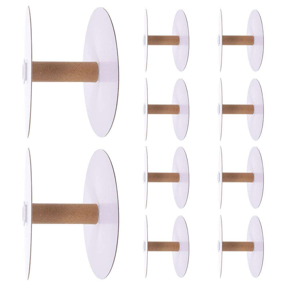 12 Peças de Bobinas de Papel p - Embroidery Thread Yarn avaliação e preço
