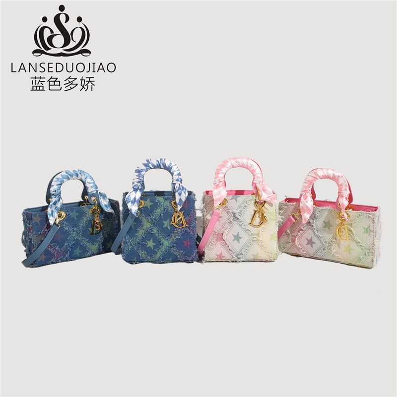 Y2K Bolsa feminina nova estrel - Embroidery Font avaliação e preço