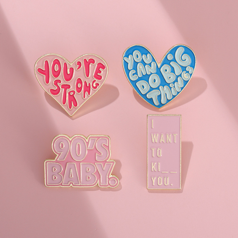 Olá carta esmalte broche ansie - Embroidery Initials avaliação e preço