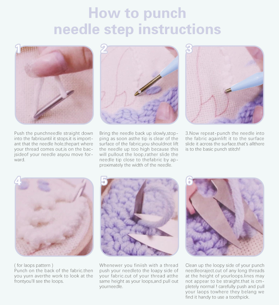 Kit de Bordado Punch Needle pa - Embroidery Hoop Square avaliação e preço
