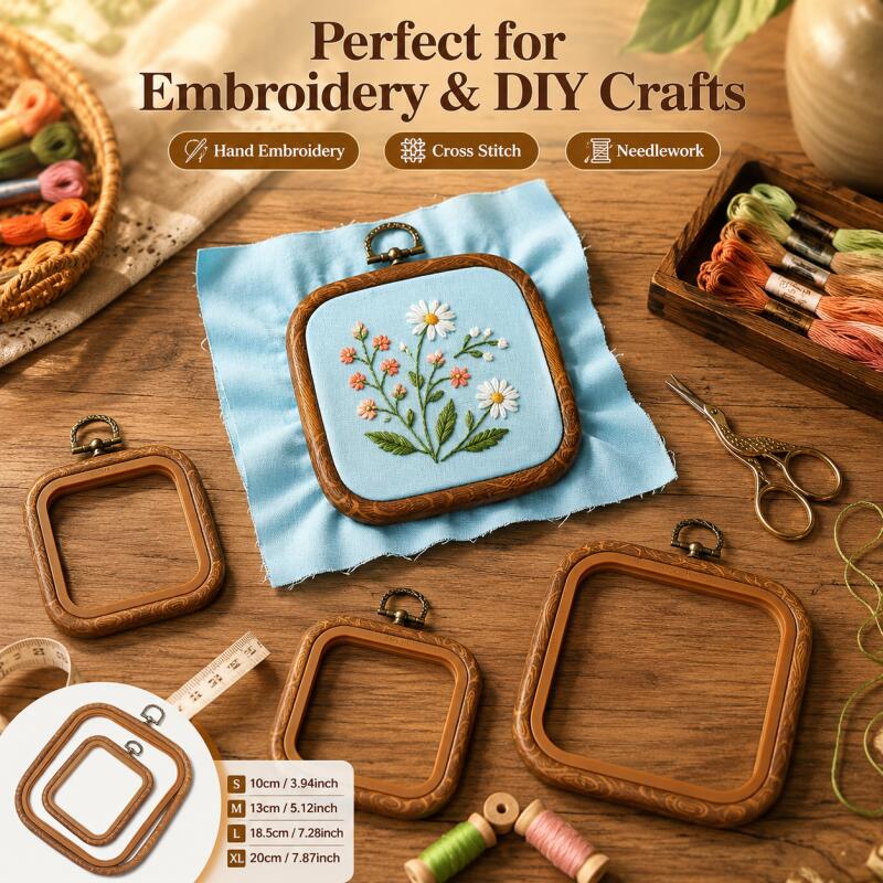 Aros Decorativos Quadrados de  - Embroidery Hoop Square avaliação e preço