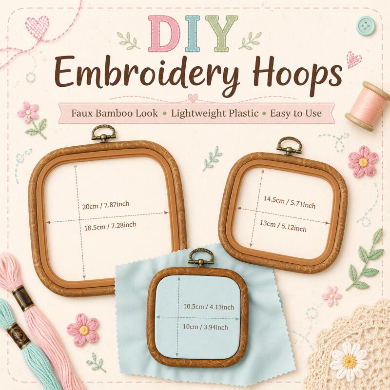 Aros Decorativos Quadrados de  - Embroidery Hoop Square avaliação e preço
