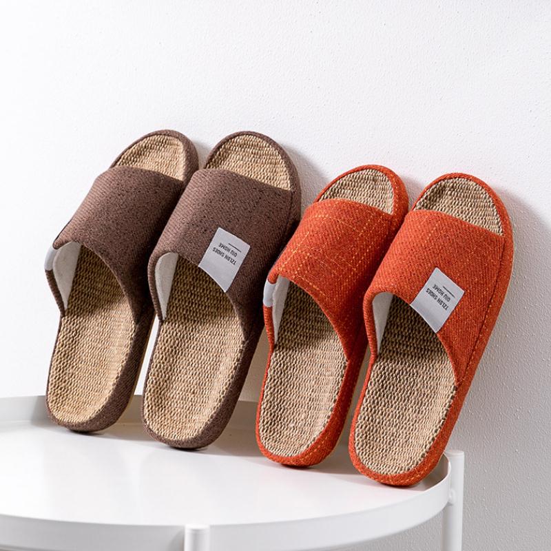 Chinelos de Linho Respiráveis  - Embroidery Flat Shoes avaliação e preço
