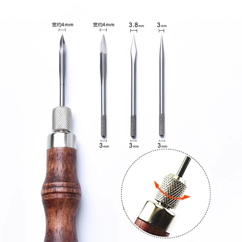 Conjunto de Furadores de Couro - Punch Needle Handle avaliação e preço