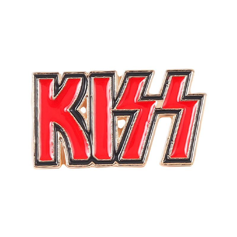 KISS banda pino letras em ingl - Embroidery Initials avaliação e preço