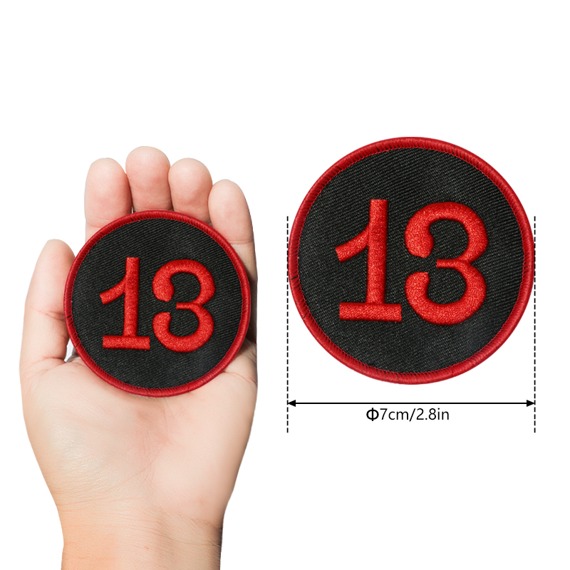 1pc número 13 gancho e laço re - Embroidery Hat Machine avaliação e preço