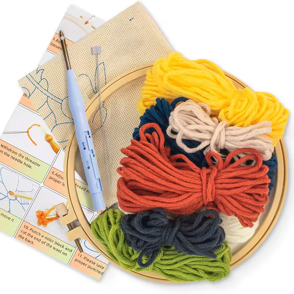 Kits de Agulha Mágica DIY com  - Embroidery Hoop Square avaliação e preço