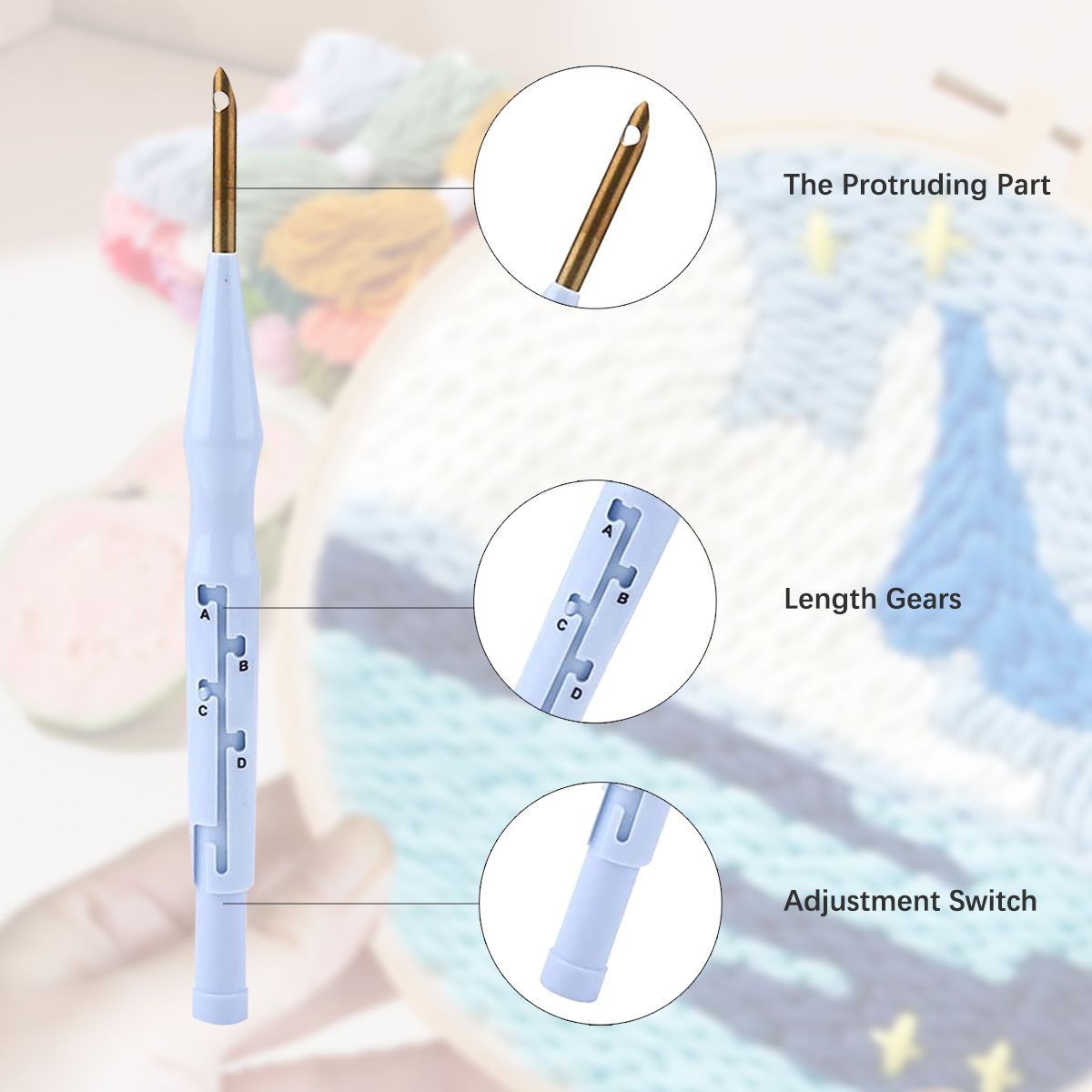 Kits de Agulha Mágica DIY com  - Embroidery Hoop Square avaliação e preço