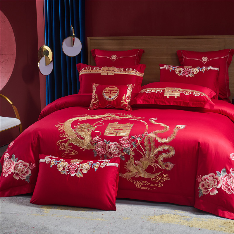 100% algodão conjunto de cama  - Embroidery Quilt Cover avaliação e preço