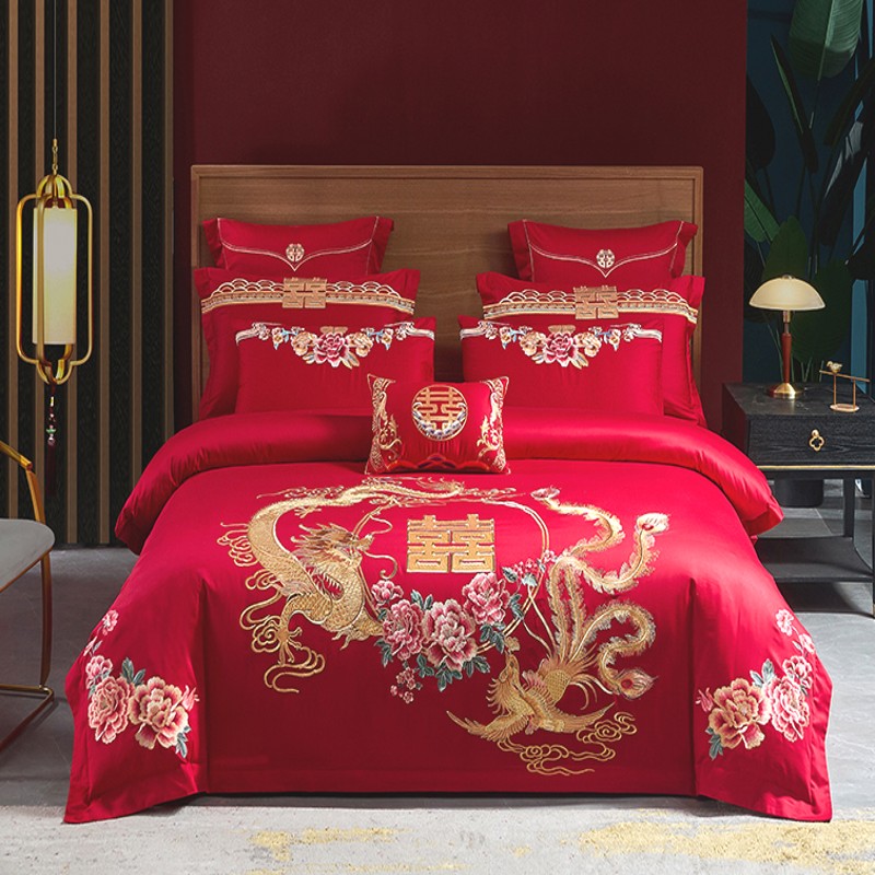 100% algodão conjunto de cama  - Embroidery Quilt Cover avaliação e preço