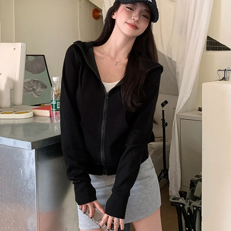 Jaqueta Esportiva Feminina com - Embroidery Zip Up Hoodie avaliação e preço