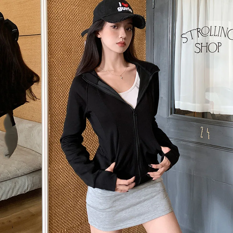 Jaqueta Esportiva Feminina com - Embroidery Zip Up Hoodie avaliação e preço