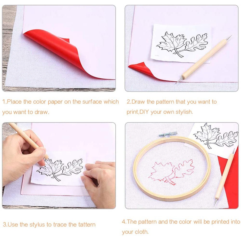 10 pçs papel de transferência  - Embroidery Sheet avaliação e preço