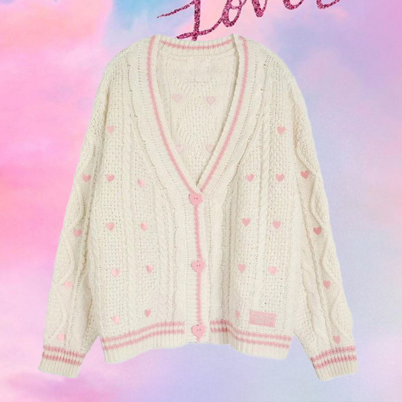 Amante cardigan com botão de c - Embroidery Thread Yarn avaliação e preço