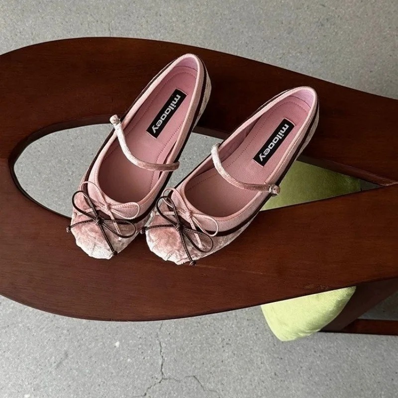 Sapatilhas Francesas de Fundo  - Embroidery Flat Shoes avaliação e preço