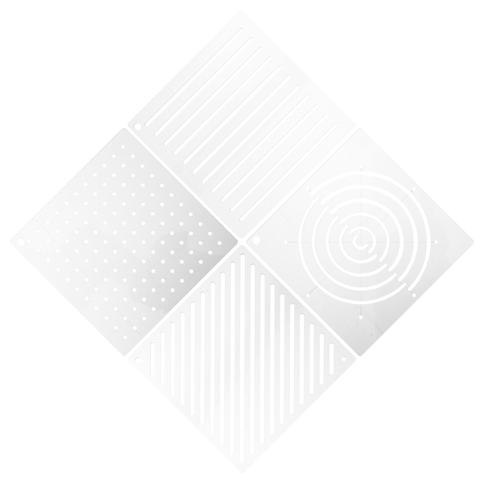 4 Peças de Moldes de Acrílico  - Embroidery Quilting avaliação e preço
