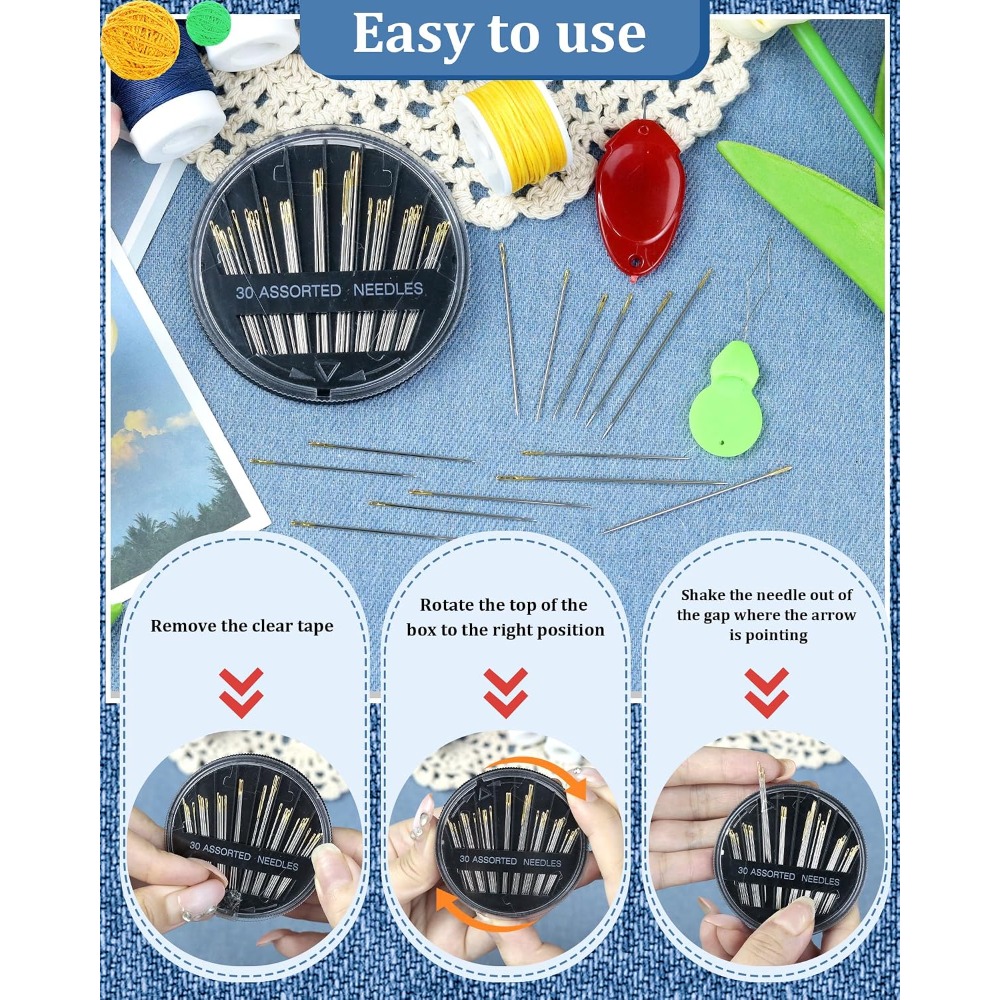 Conjunto de 30 Agulhas de Cost - Embroidery Quilting avaliação e preço