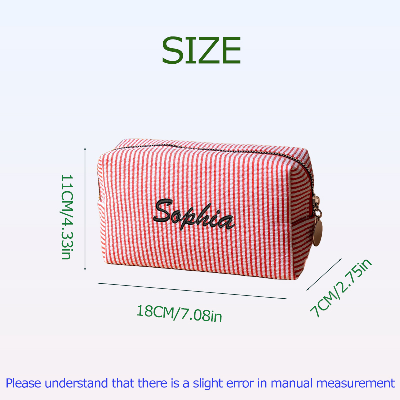 Bolsa de Maquiagem Personaliza - Embroidery Thread Yarn avaliação e preço