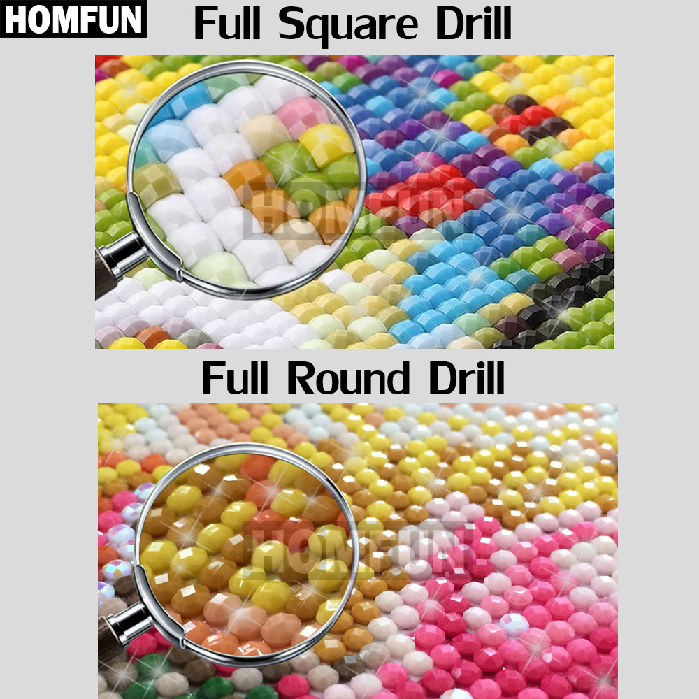 Homfun-pintura de diamantes 