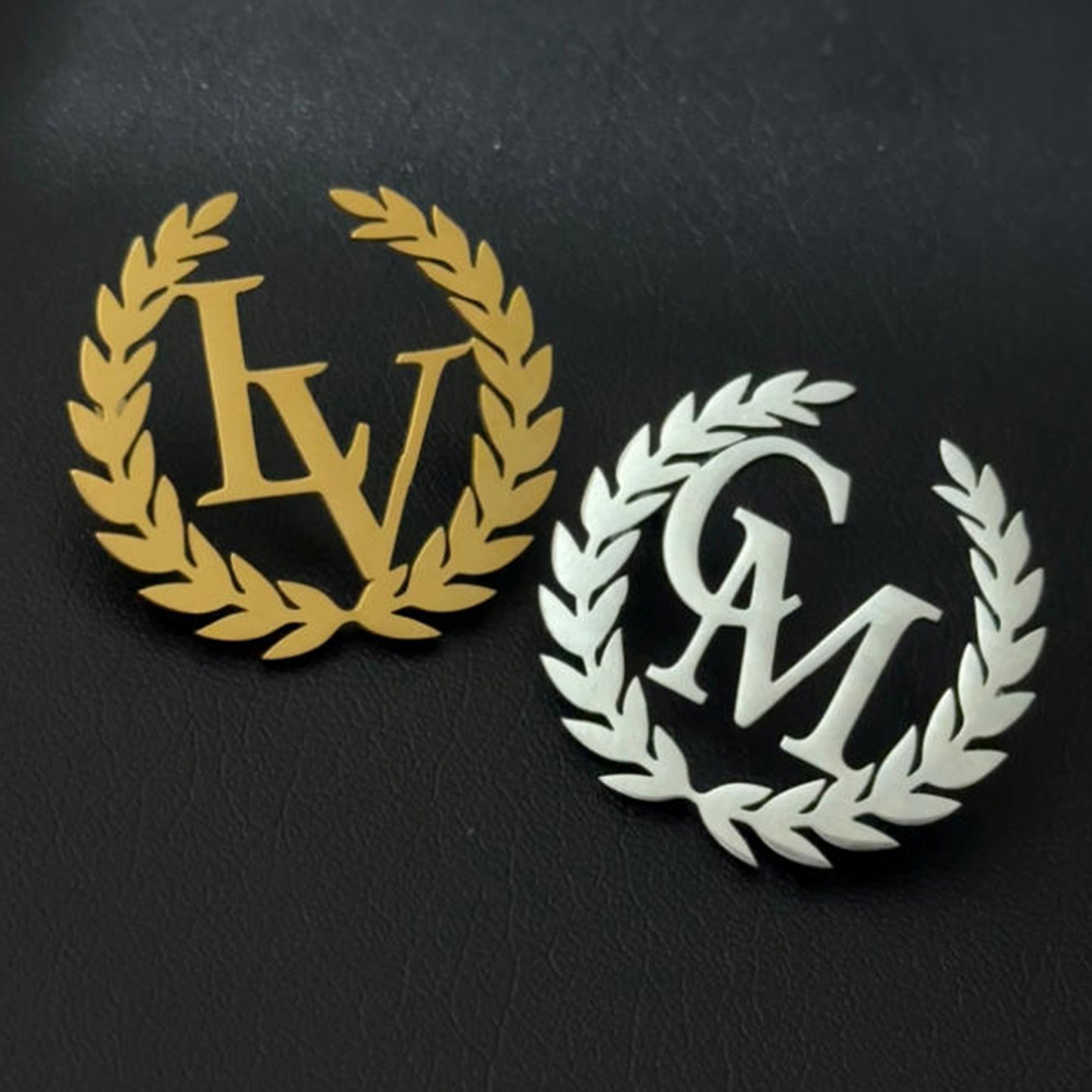 Broche personalizado, broche d - Embroidery Initials avaliação e preço