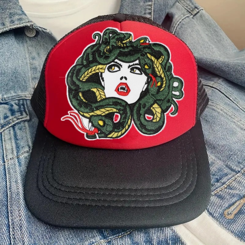 1pc cobra & menina dos desenho - Embroidery Hat Machine avaliação e preço