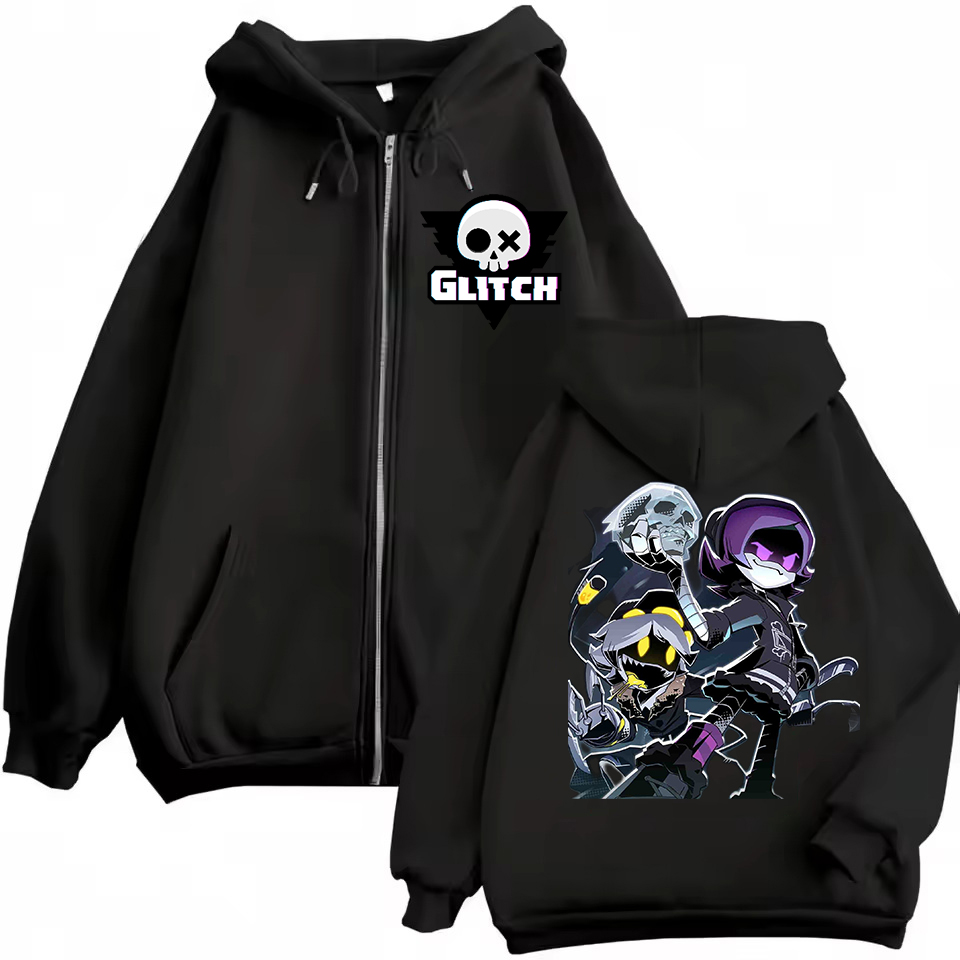 Anime assassinato drones zíper - Embroidery Zip Up Hoodie avaliação e preço