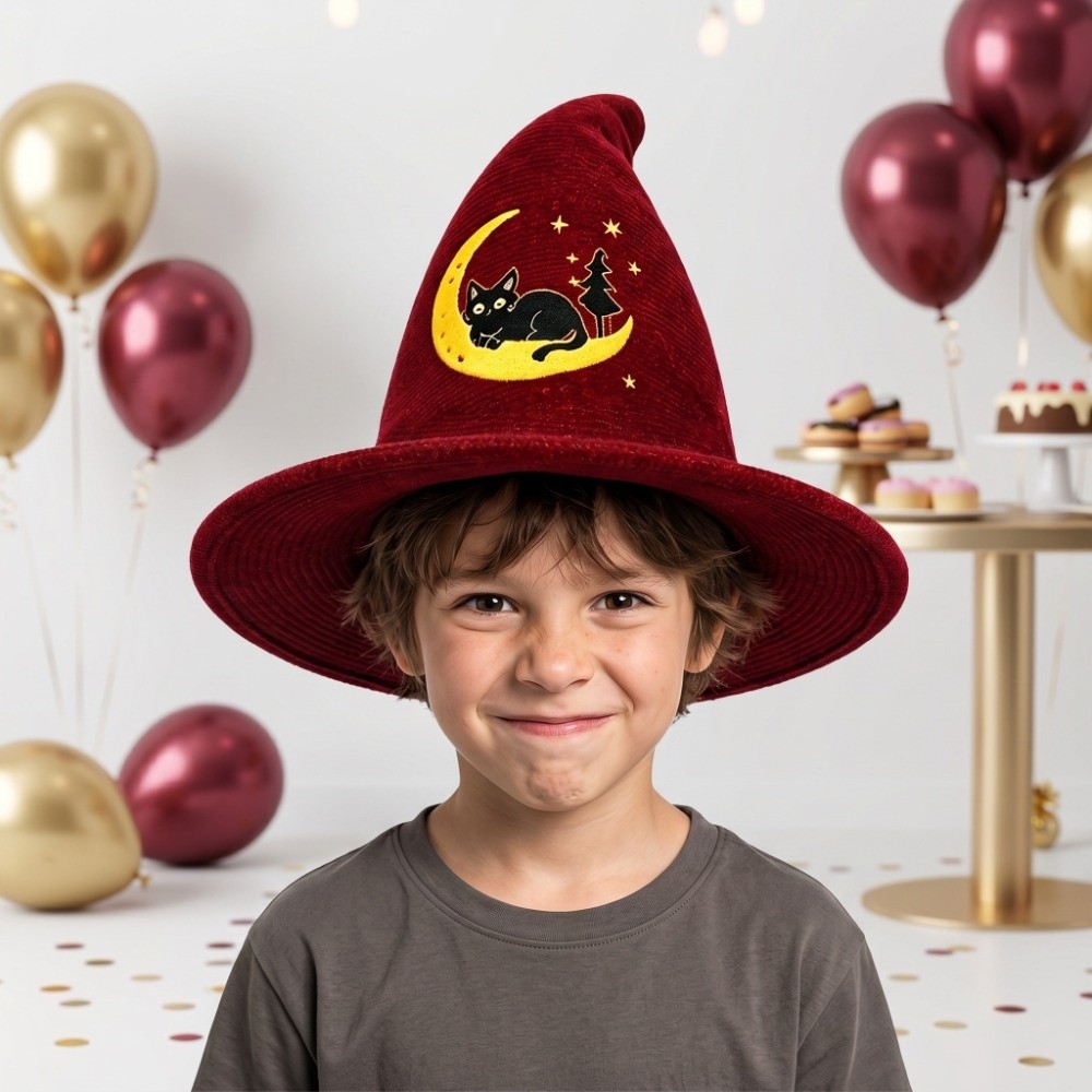 Chapéu de Bruxa Tricotado com  - Embroidery Hat Machine avaliação e preço