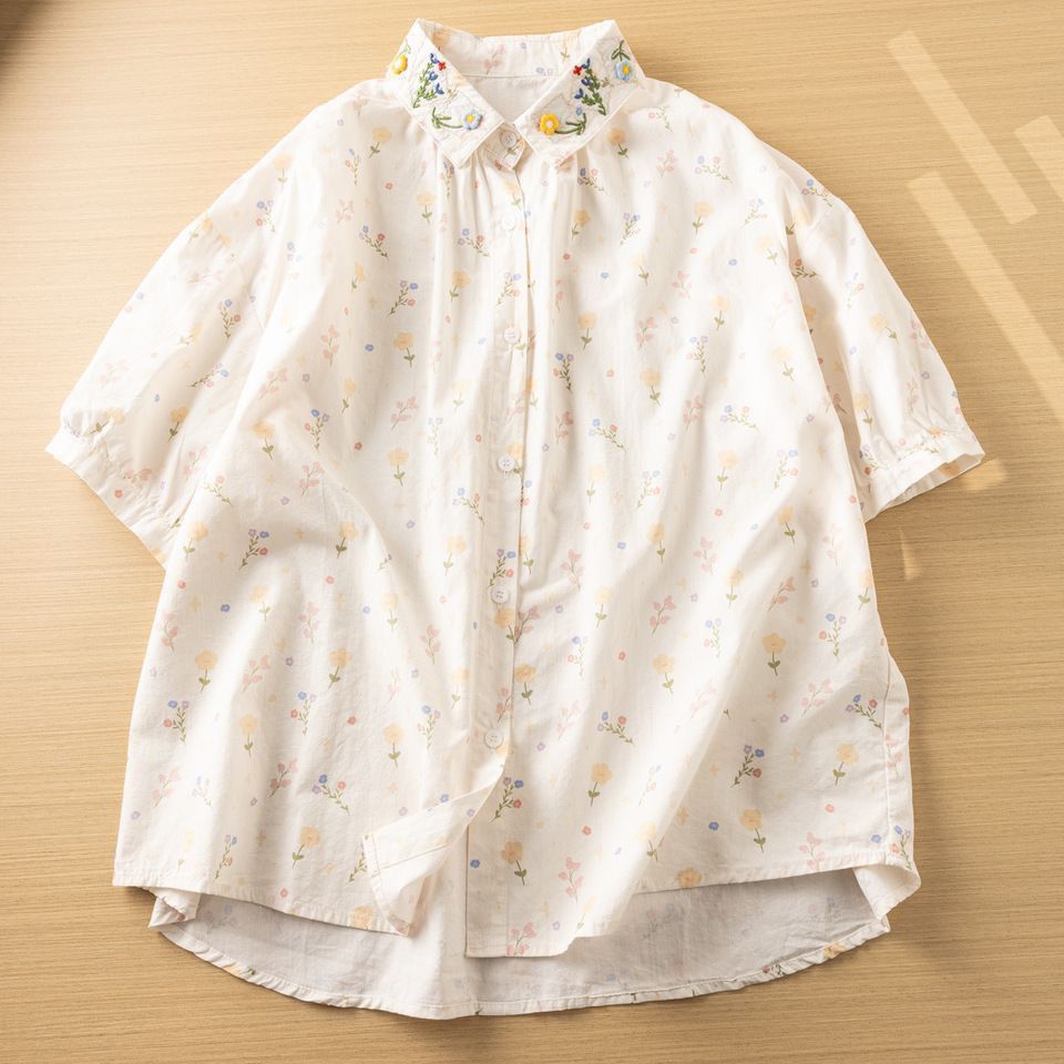 Liquidação de camisas feminina - Embroidery Men Shirt avaliação e preço