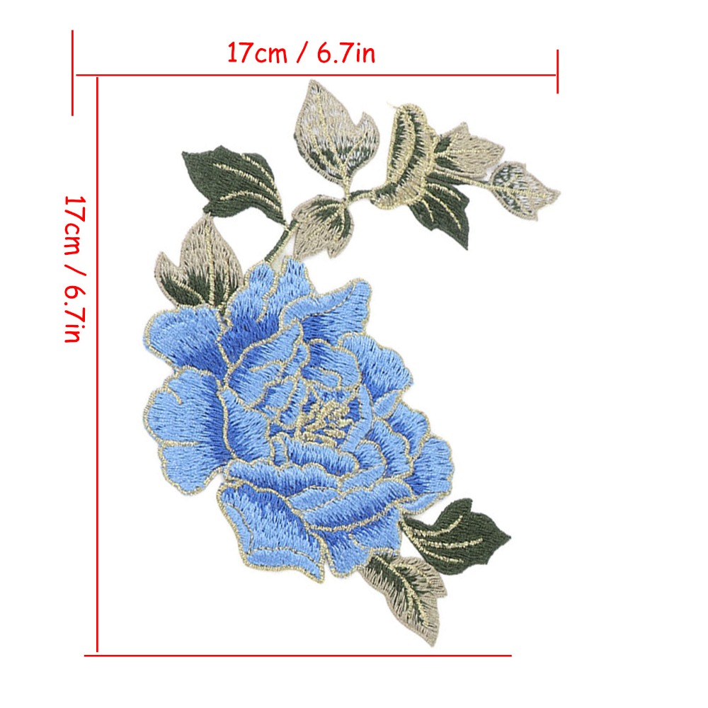 2 pares de patches bordados co - Embroidery Design Patterns Flowers avaliação e preço
